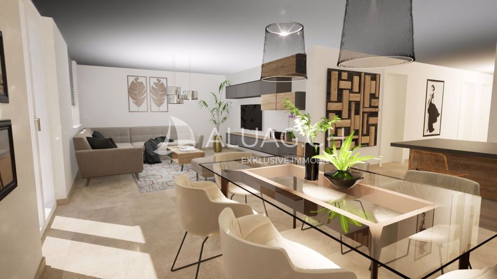 6.5 ZIMMER ERDGESCHOSSWOHNUNG - Der Wohnbereich ist mit hochwertigen Materialien ausgestattet