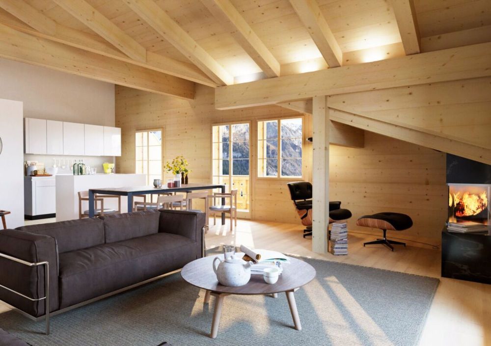 Moderne 3.5-Zimmer-Dachgeschosswohnung in Neubauchalet West - Bild 3