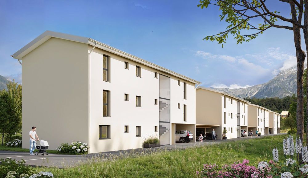 Wohnungsangebot von 20 Apartments mit Bergblick in Charrat - Bild 3