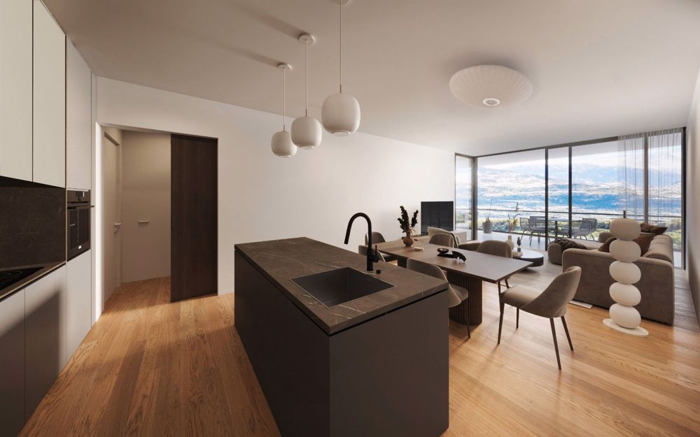 Le 8 - Lot R03 Savièse - Pièce de vie / Wohnraum / Living room