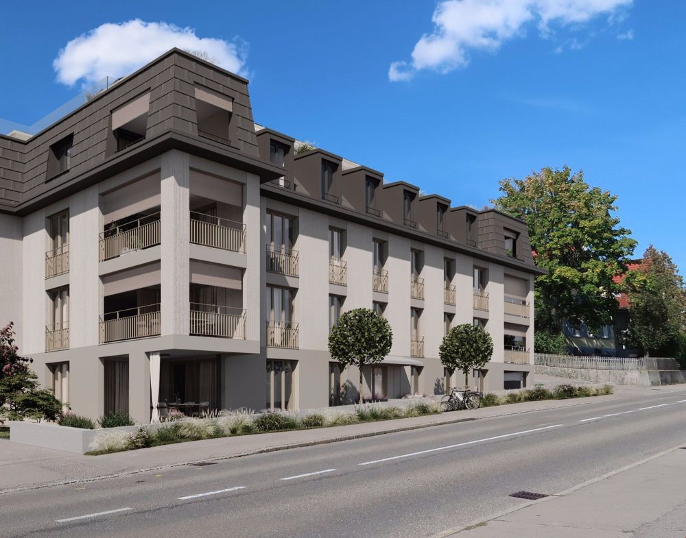 «B27» - Wohnung 0.B mit «Vorgarten» - «B27» Fassadenansicht