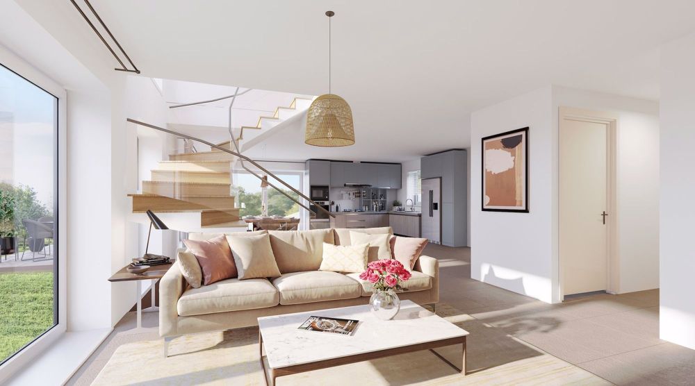 Bauvorhaben in Bearbeitung, Einzelvilla mit 4,5 Zimmern und 167 m2 Nutzfläche in Orbe, Grundstück A. - Bild 1