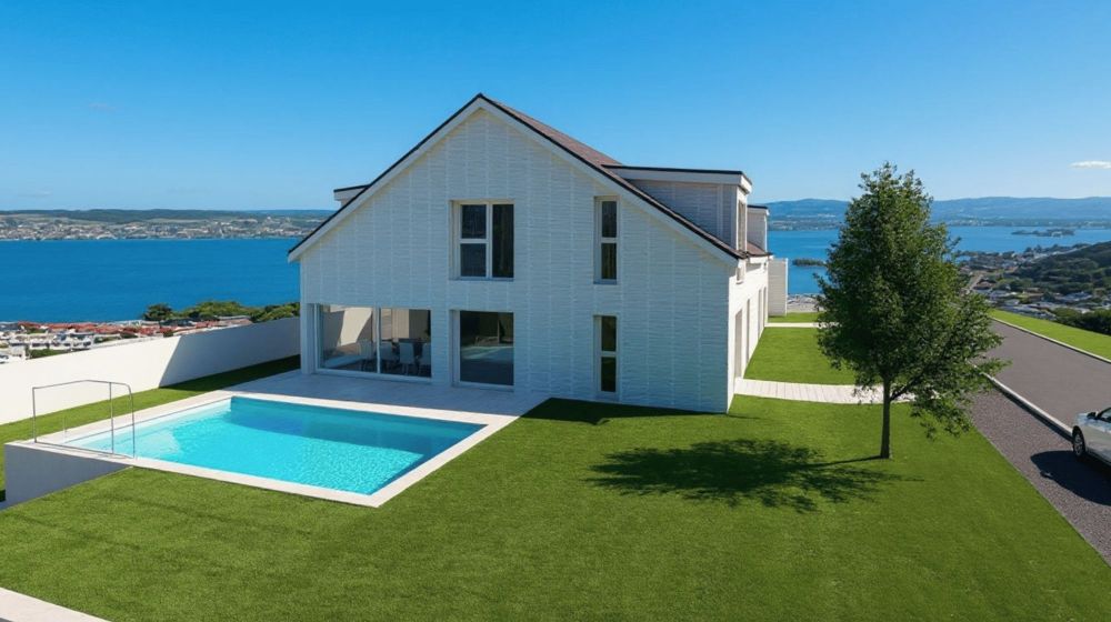 Neubau- Einfamilienhaus/Villa der Extraklasse mit 180° Panorama Seesicht - Bild 1
