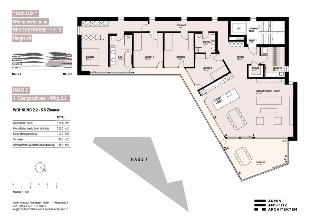 DUA LUX " Exklusive 5.5 Zi.- Wohnung mit See- und Bergsicht - Bild 2