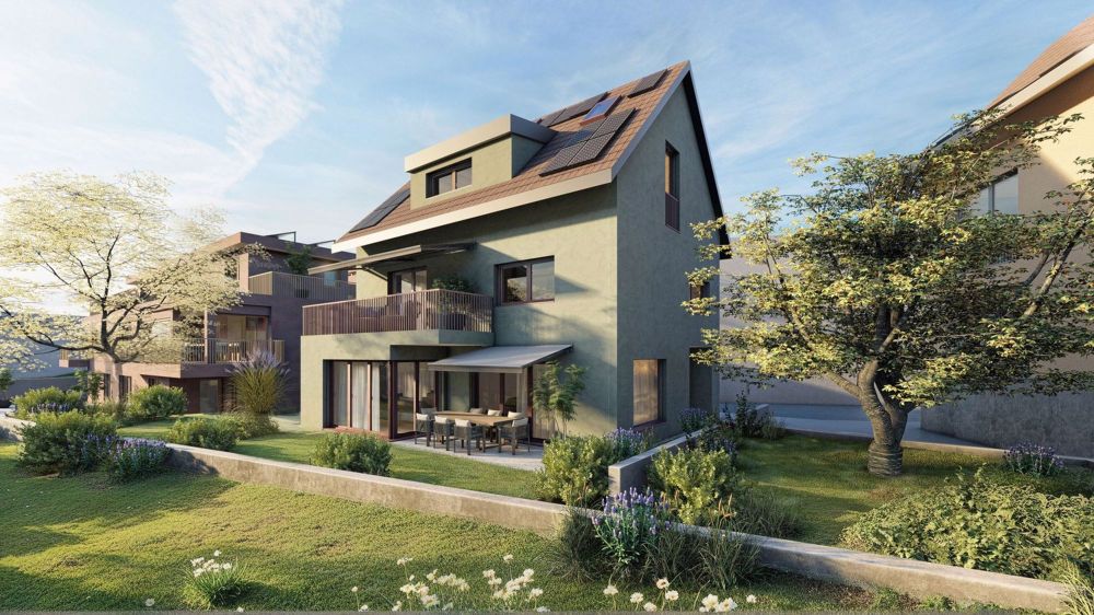 Modernes Einfamilienhaus auf einem sonnigen Grundstück mit grosszügigem Garten - Bild 1