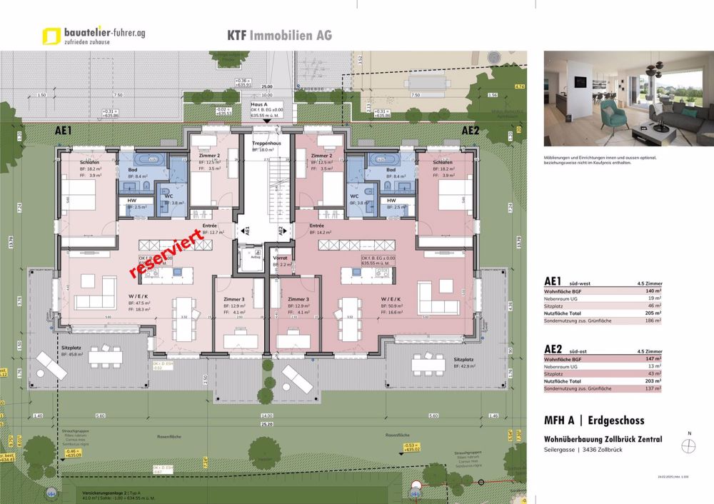 ZOLLBRÜCK ZENTRAL - 4.5 Zimmer Erdgeschosswohnung ... - Bild 2