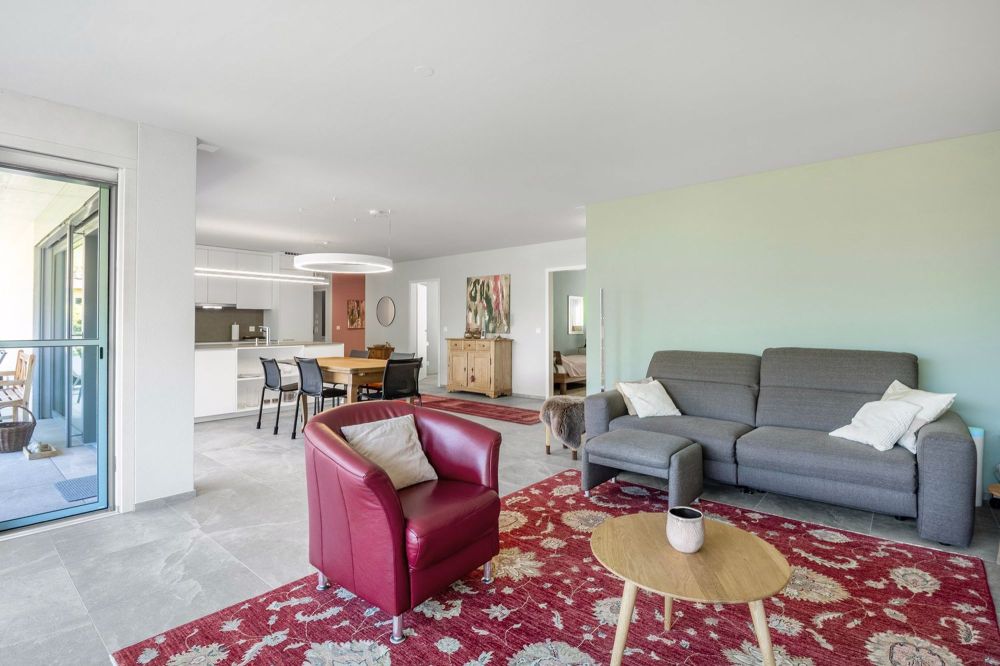 Residenz Artore - Wohnen mit Blick auf die Burgen von Bellinzona - Soggiorno