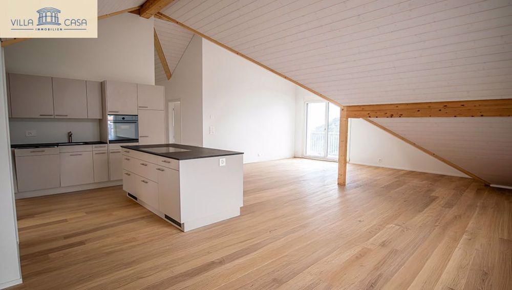4½-Zimmer-Dachwohnung mit Seesicht in Spiez – ideal für Home-Office! - Bild 3