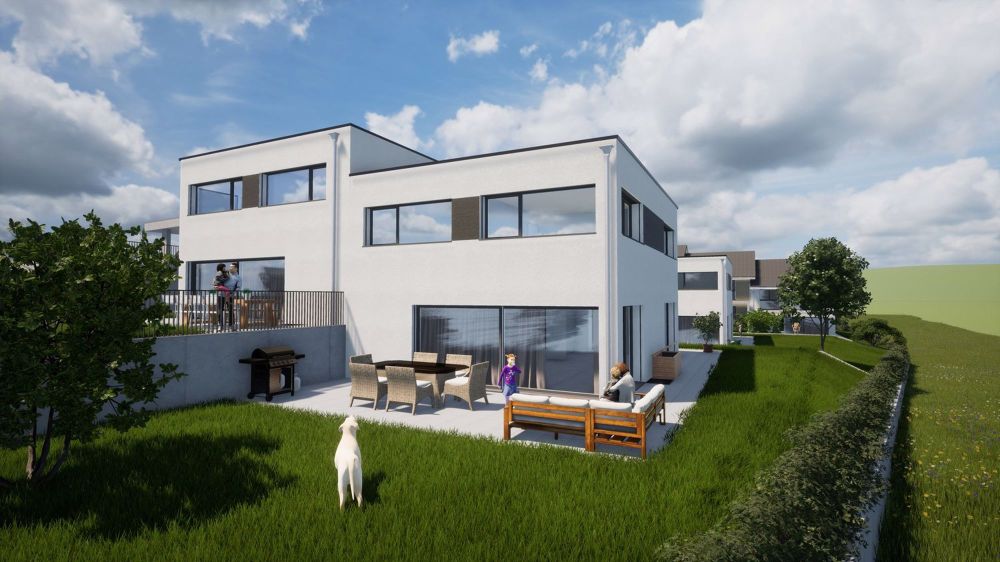 NEUBAU VIER DOPPELEINFAMILIENHÄUSER UND SECHS REIHENEINFAMILIENHÄUSER, NIEDERDORF - Bild 1