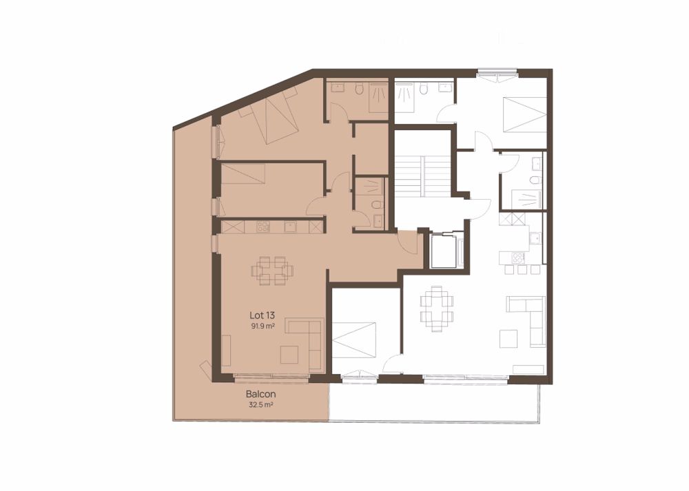 Neue Minergie-Wohnung mit 3,5 Zimmern und 93 m2, mit Blick auf den See und Balkon in Prilly - Bild 7