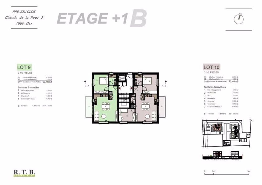 Wohnung 3,5 Zimmer (Einheit 10) im 1. Stock in Bex - Bild 7