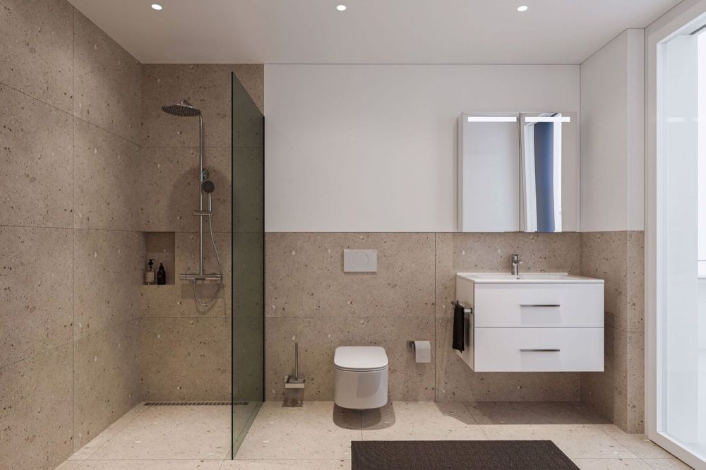 Wohlfühlen mit Minergie P - Dusche/WC