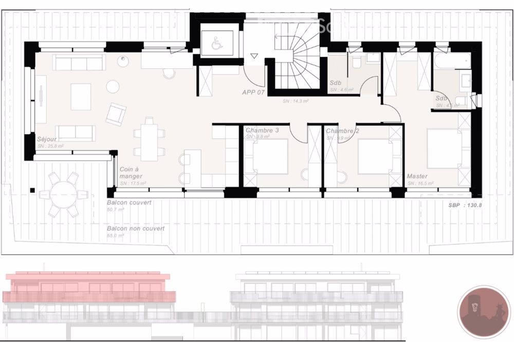 Prächtiges Dachgeschoß in einer ruhigen Nachbarschaft von Martigny - Bild 3