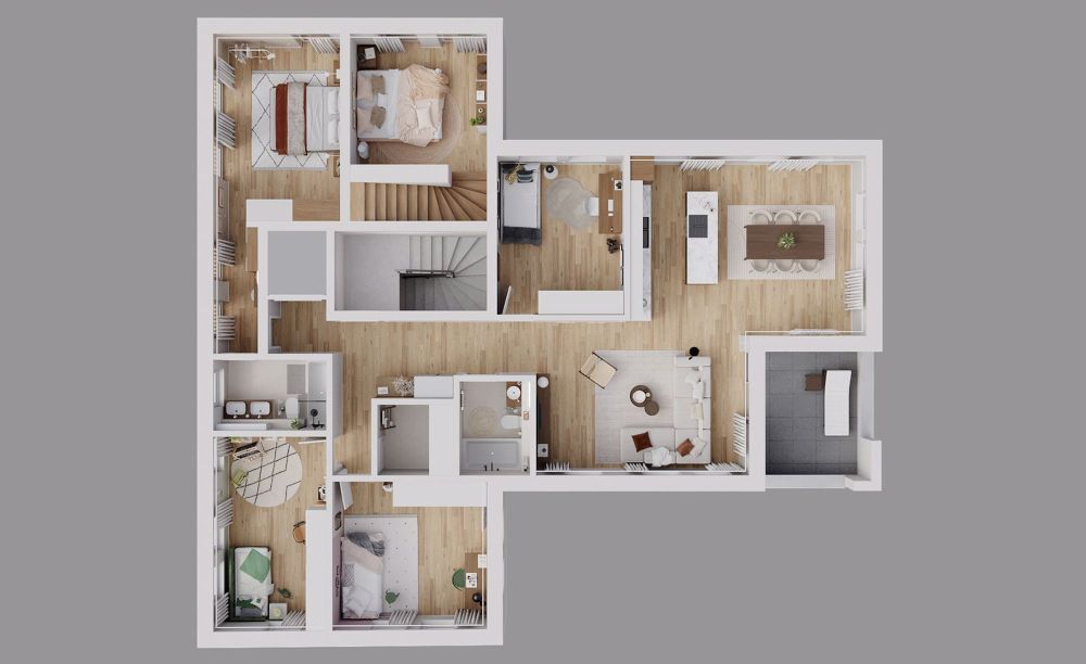 Obergeschoss - Wohnung in Lengnau AG - Bild 4
