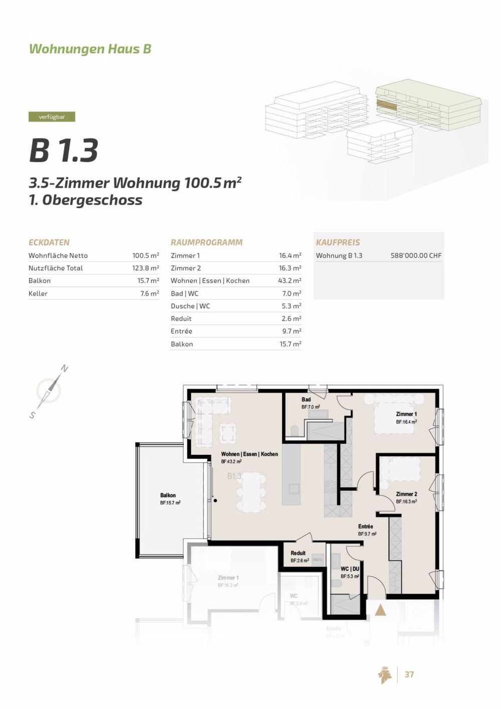 Durchdachte - grosszügige Wohnung - Wohnqualität dank hohem Ausbaustandard - Bild 4