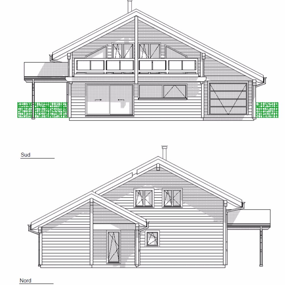 Maison moderne en madrier thermo-chauffé, avec garage, terrasse et jardin - Bild 10