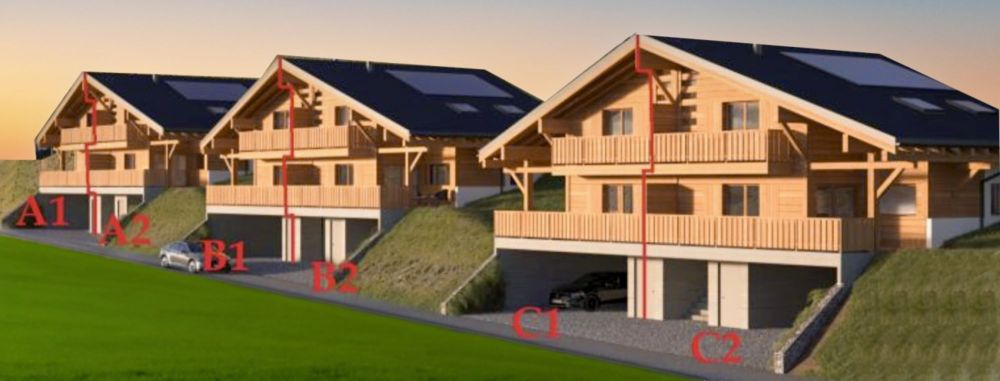 Wohnung mit 5.5 Zimmern in einem wunderschönen Chalet - Emplacement des lots