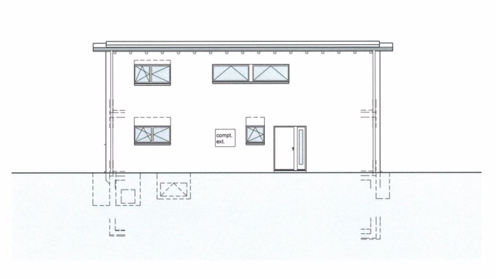 Splendide villa individuelle avec vue à vendre sur plan - Façade nord
