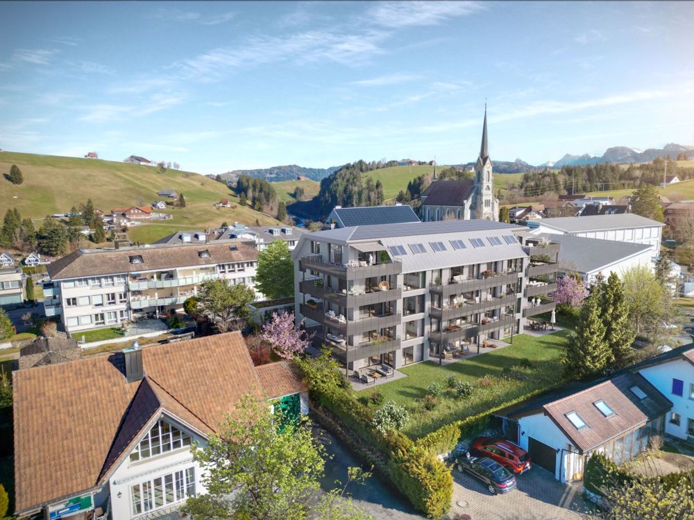 nura: Neubauprojekt an ruhiger und idyllischer Lage in Bennau - Visualisierung Aussenbereich