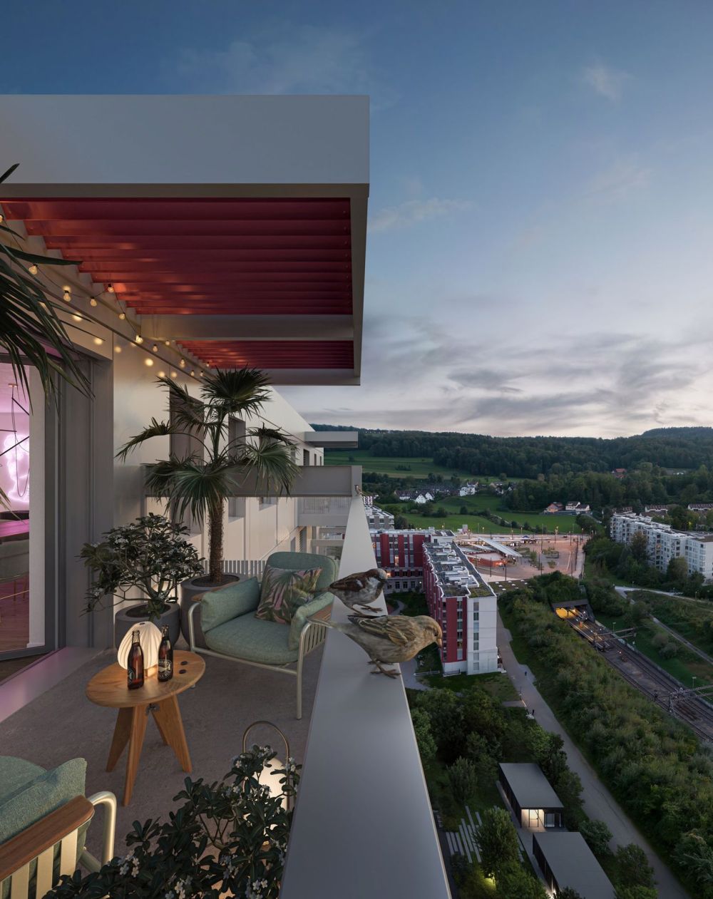 Ihr Traumwohnung wartet im Sorrento Hochhaus! - Balkon
