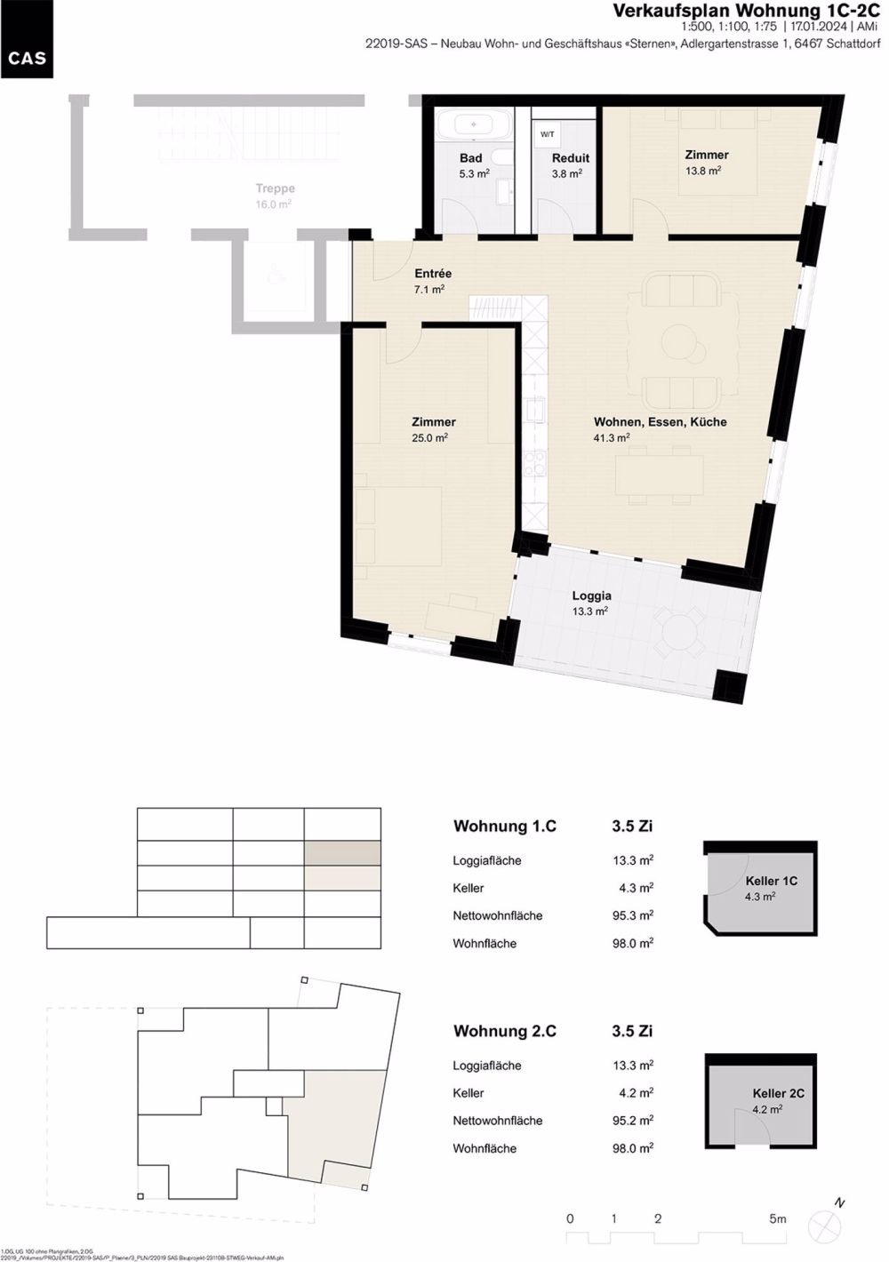 Charmantes Wohnen im Haus Sternen im Zentrum von Schattdorf – 1.C / 2.C / 3.C - Bild 2