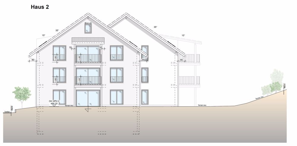Attraktive Neubau-Renditeliegenschaft in Bleienbach – 2 Mehrfamilienhäuser mit je 8 Wohnungen - Bild 5