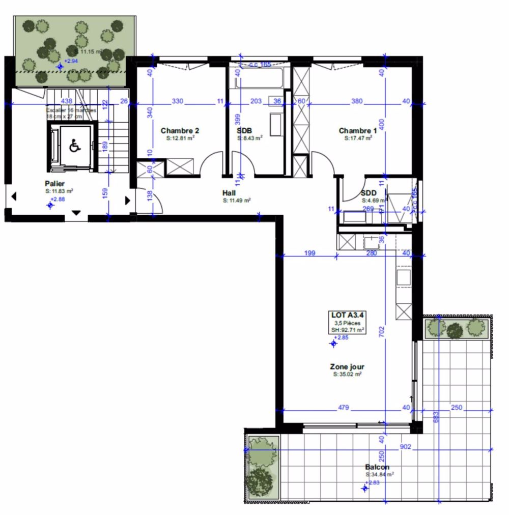 3,5 Zimmer Wohnung mit großer Terrasse Süd-Ost Ausrichtung, neu - Bild 2