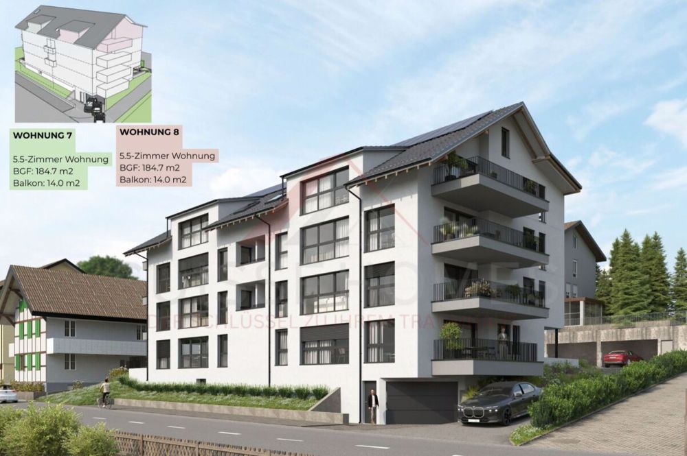 RESIDENCE CENTRO – 5½-Zimmer-Dachwohnung mit Galerie 8Süd (Dachgeschoss) - Bild 13