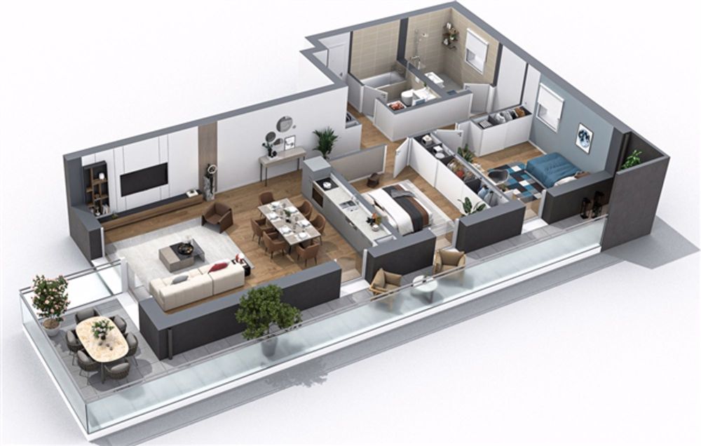 NEU - 3.5 ZIMMER PENTHOUSE - NÄHE BAHNHOF - PANORAMABLICK - Bild 3