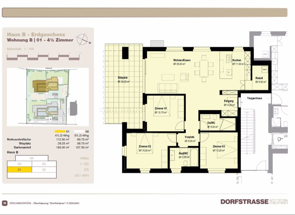 Dorfstrasse 4.5 Gartenwohnung Zimmer Haus B - Bild 11