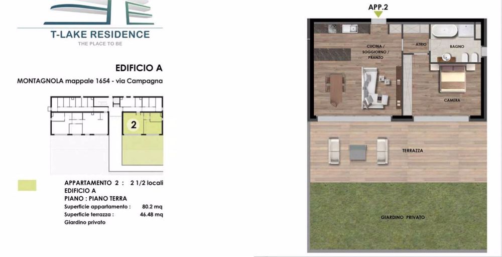 Geräumiges 2.5-Zimmer-Wohnung mit Garten und Seeblick - Bild 3