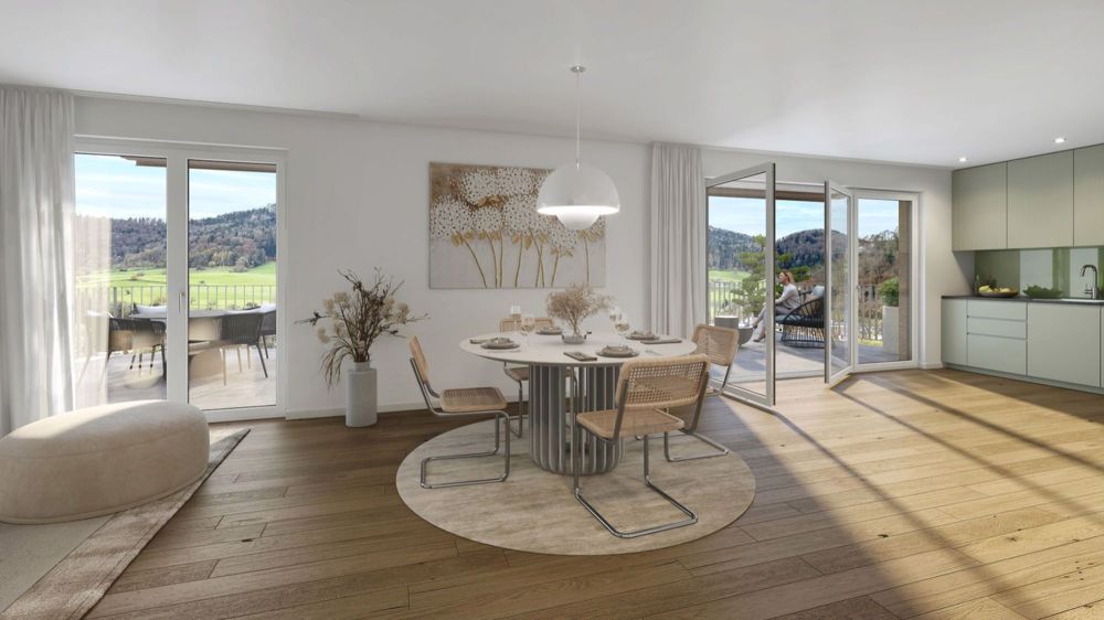 Neubauprojekt "HOFMATT" mit sechs Eigentumswohnungen (Wohnung 3) - Visualisierung