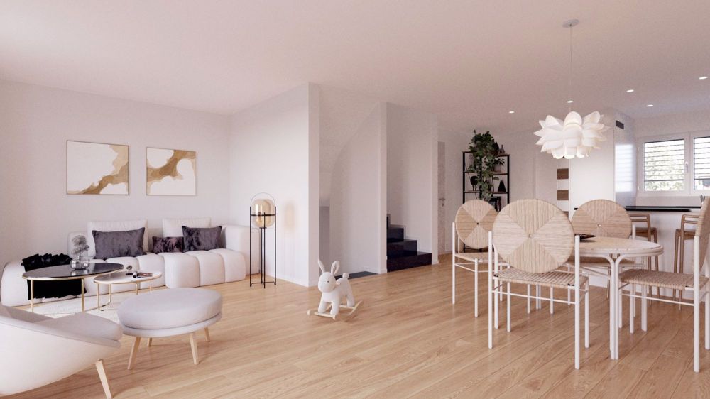Modernes Doppeleinfamilienhaus in Untereggen - Bild 1