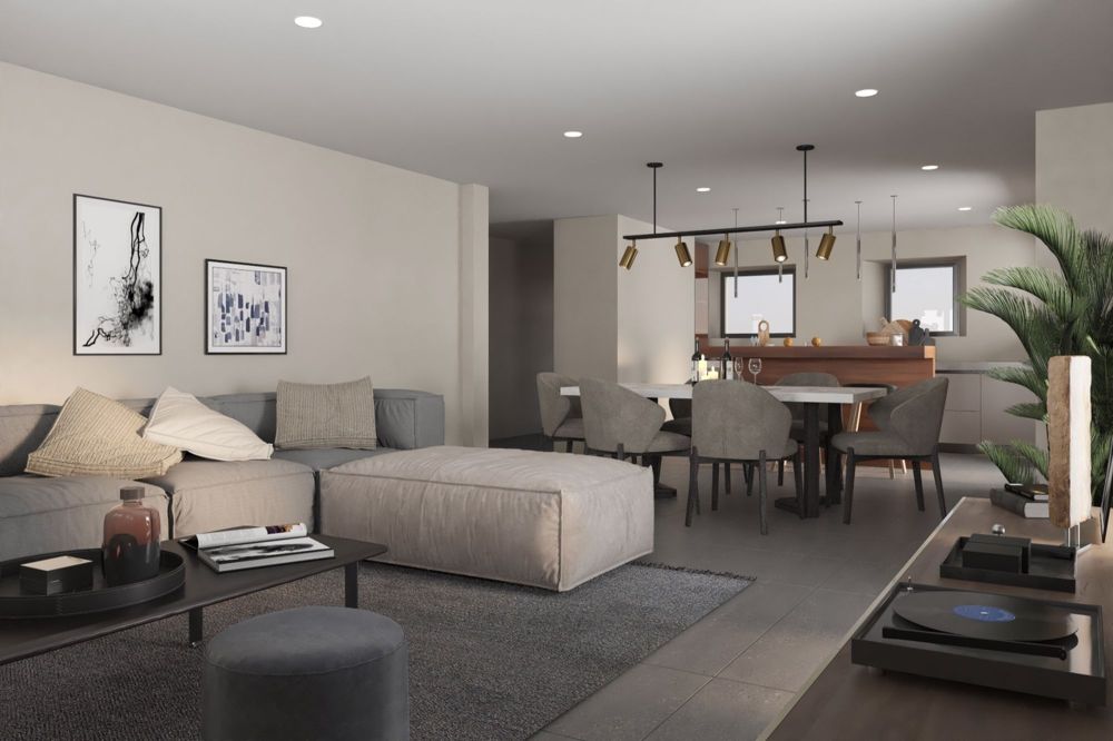 Rénovation au coeur du village ! Le Hameau de Baar - Lot A.1 - Séjour / Los A.1 - Wohnzimmer / Lot A.1 - Living room