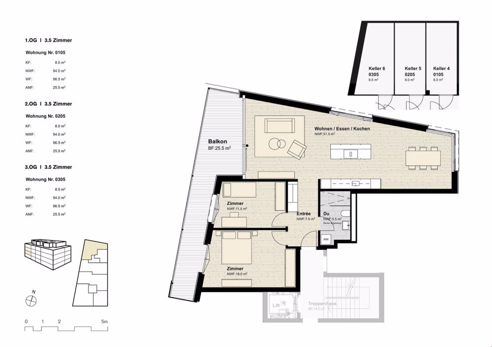 Im 3. Obergeschoss: Sonnige 4.5-Zimmerwohnung im Weihermattpark - Bild 9