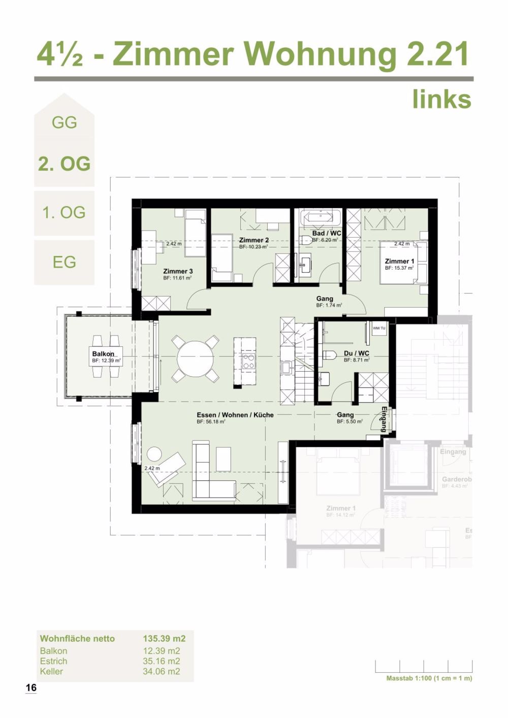 Attraktive Neubau-Renditeliegenschaft in Bleienbach – 2 Mehrfamilienhäuser mit je 8 Wohnungen - Bild 11