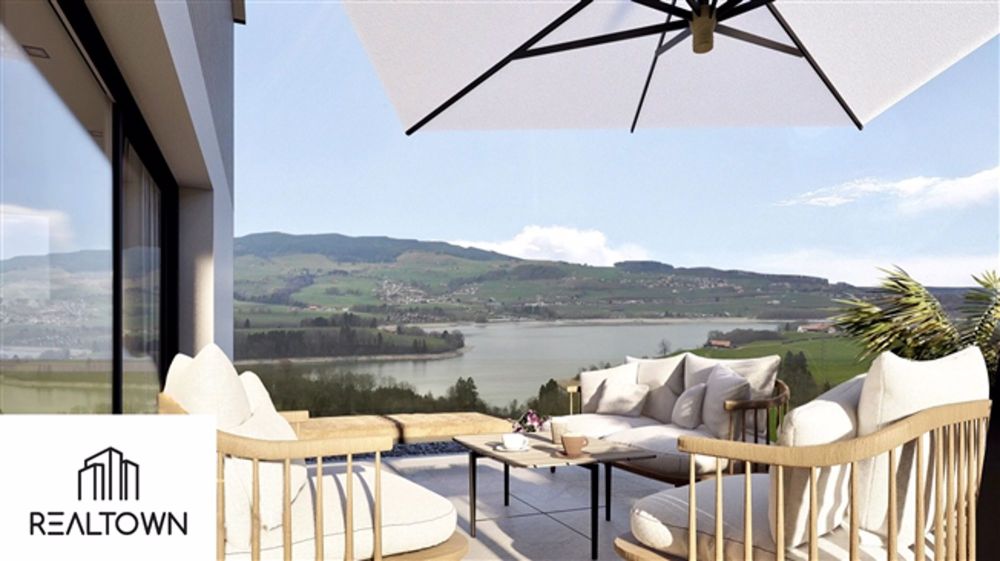 4 Doppelhaushälften in Corbières mit Blick auf den Greyerzersee - Bild 3