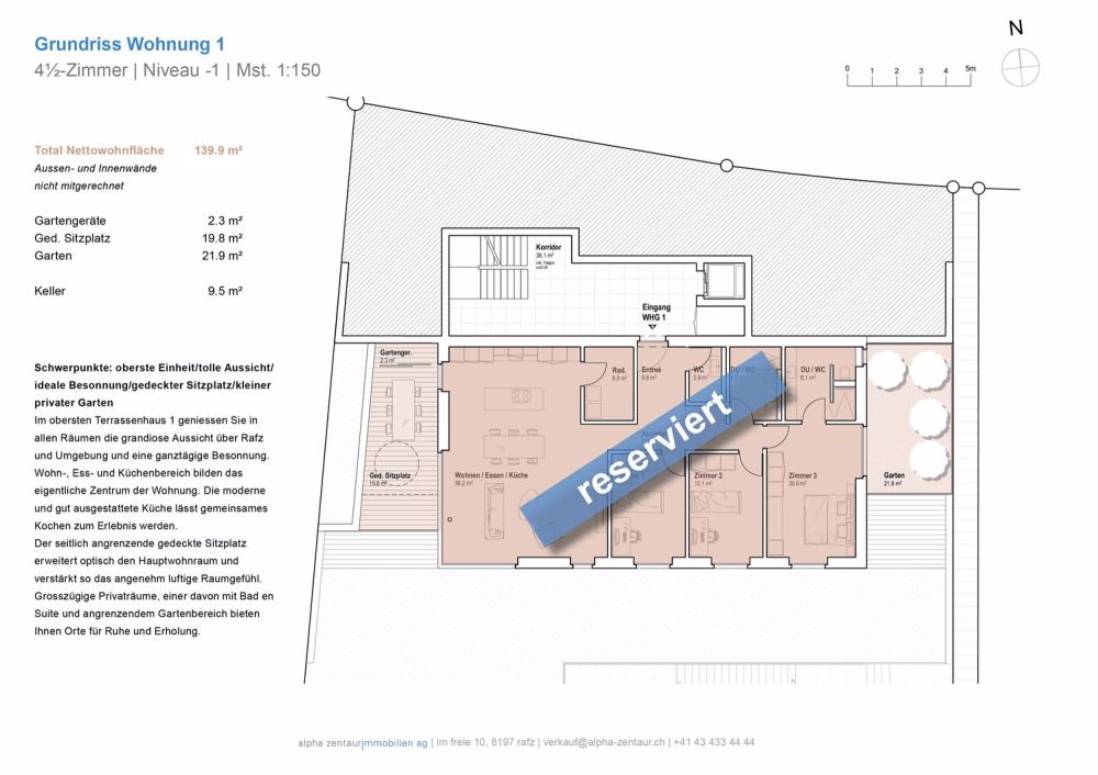 Terrassenhaus Höhewäg Rafz - Wohnung 1 - Bild 2