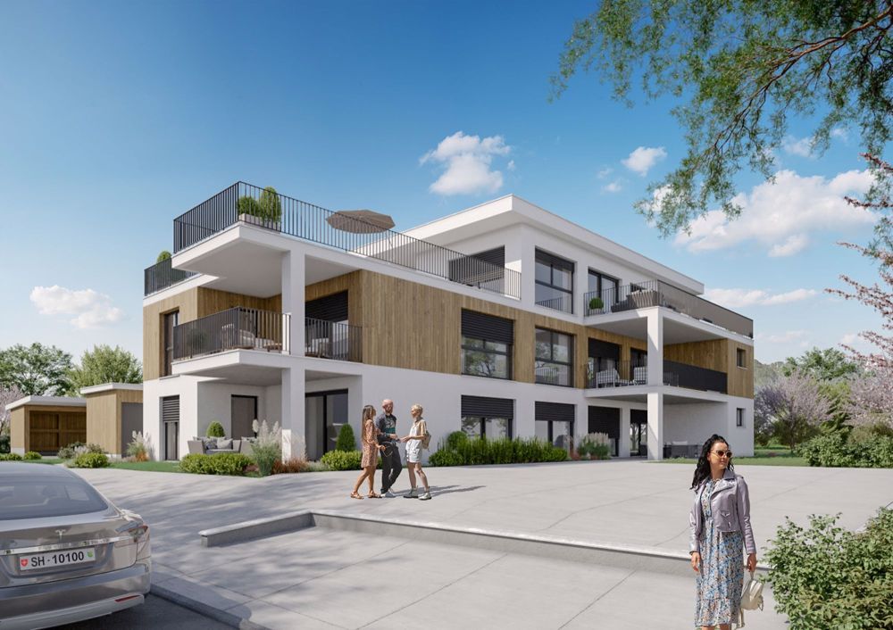 Moderne Eigentumswohnung "im rächte Winkel - Aussenansicht