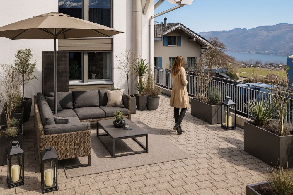 Wohnung (120m²) mit grosszügigem Grundriss & traumhafter Terrasse (118m²) - Bild 1