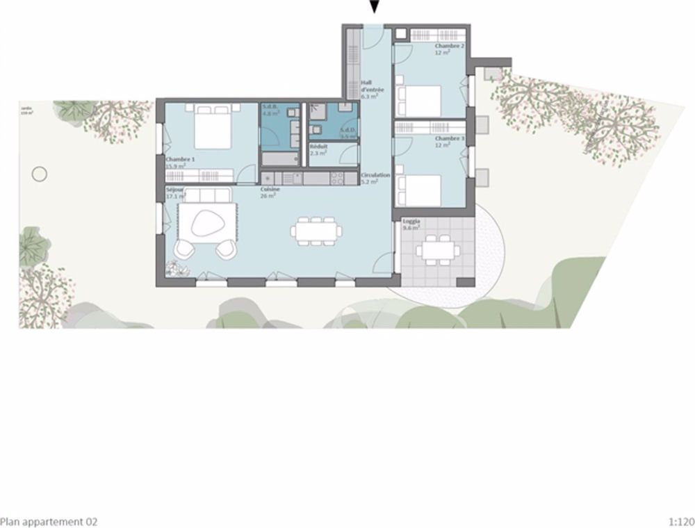 4.5 Room apartment - Bild 1