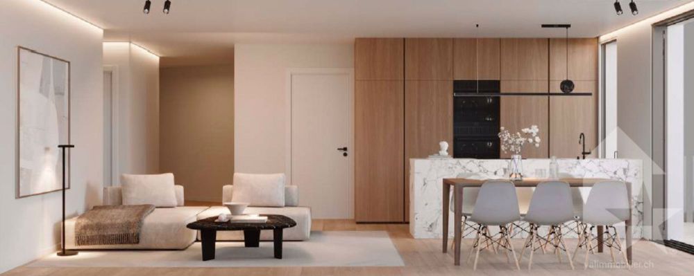 Bel appt de 2,5 pces de 66 m2 hab. avec terrasse et pelouse - Bild 4