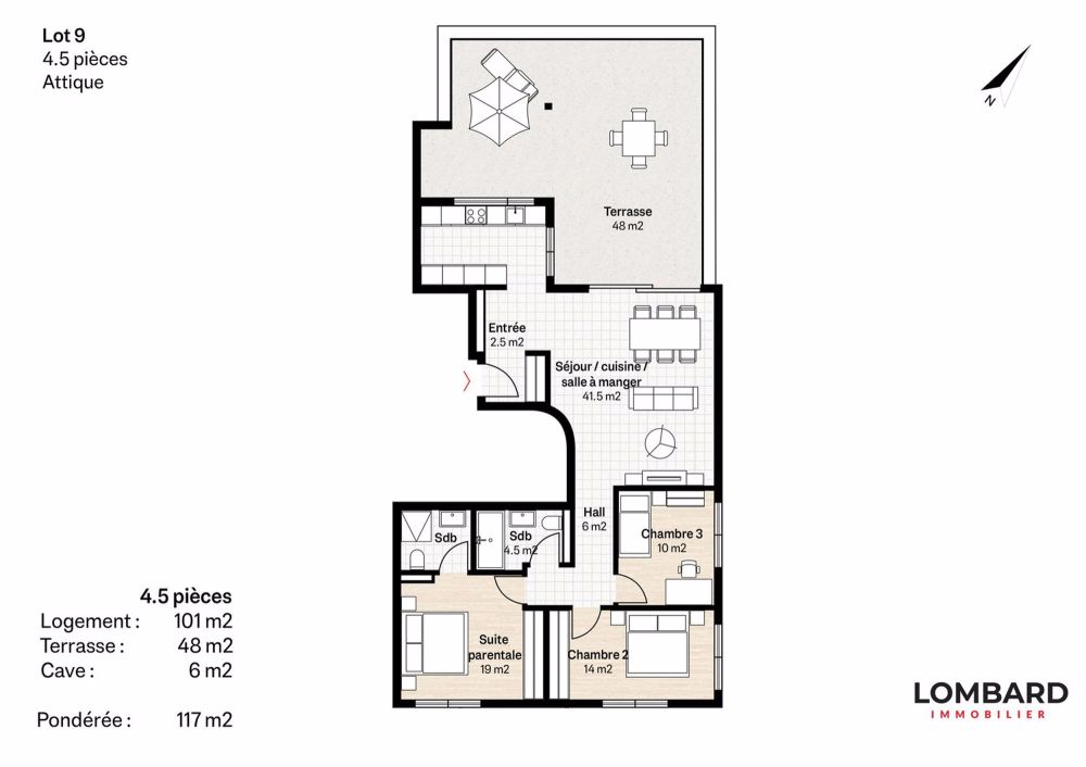 ***RESERVIERT*** Neupenthouse mit 4,5 Zimmern und freier Sicht - Bild 7