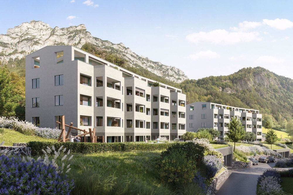 Moderne 2.5-Zimmer-Neubau-Wohnung mit Bergblick in Erstfeld - Bild 1