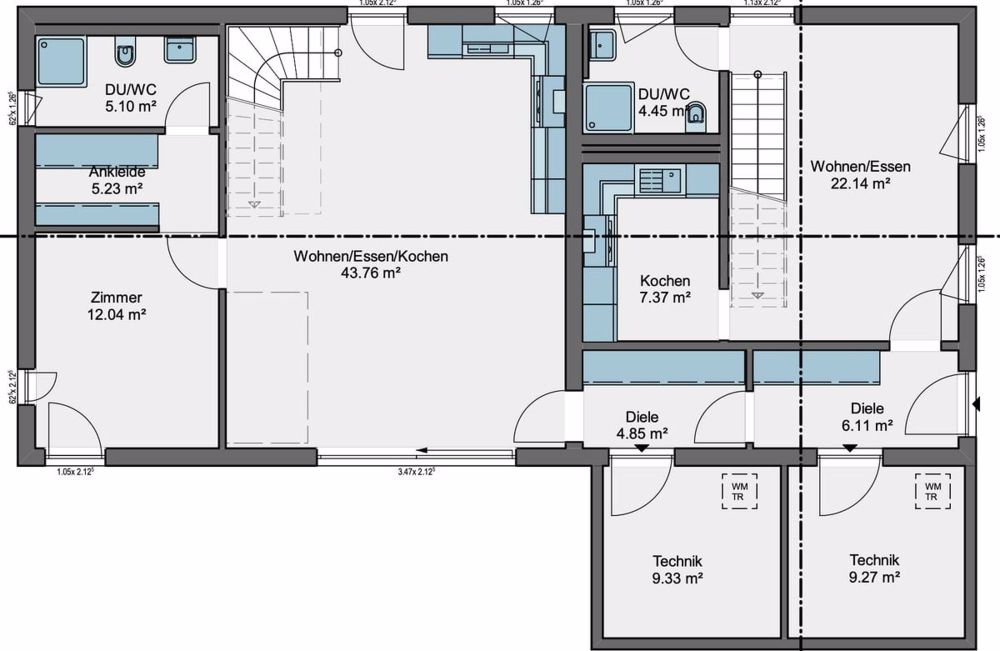 Doppelhaushälfte mit 3,5 Zimmern und Möglichkeit für eine Pferdebox für 3 Pferde - Bild 7