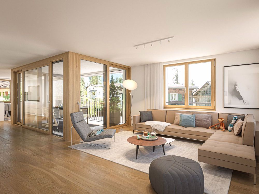 Moderne 4.5-Zimmer-Neubau-Wohnung mit Bergblick in Laax (Erstwohnsitz) - Bild 6