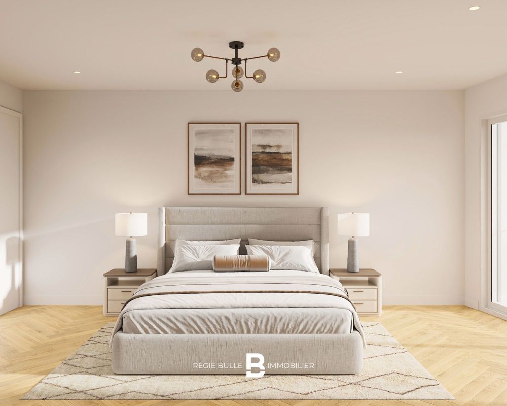 L'Écrin - Votre 3,5 pièces d'exception à St-Légier - Chambre à coucher
