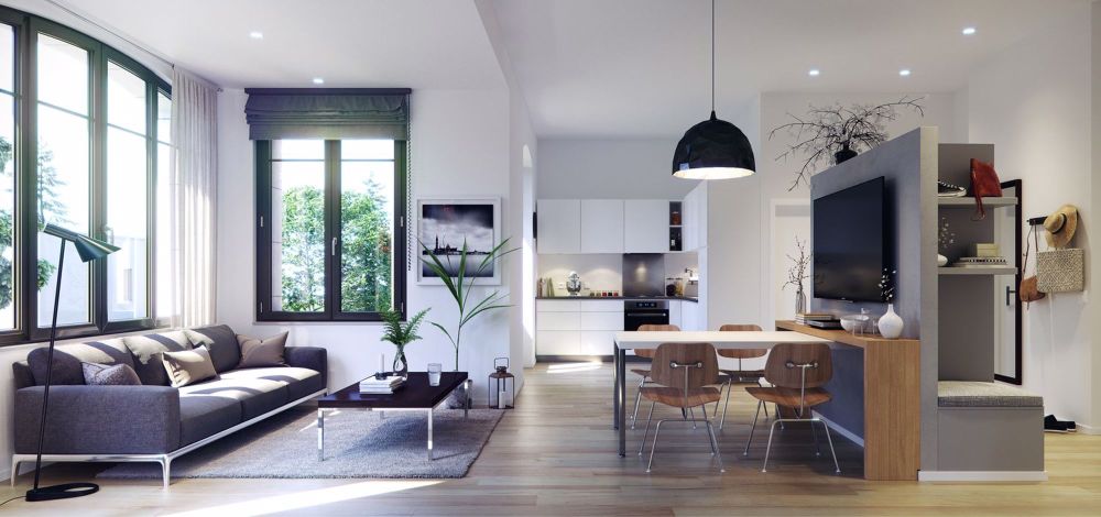 Appartement de 5.5 pièces dans vaste parc arborisé - Bild 1