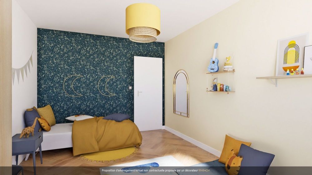 4 villas neuves - un cadre de vie idyllique au coeur de la nature! - Chambre 2 - proposition d'aménagement