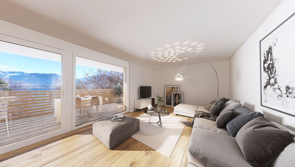 Neubauprojekt 16 Eigentumswohnungen in Gunten (Sigriswil) - Haus A - 2. OG west